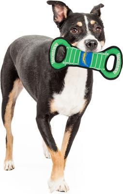 Show full view: Pets First Field Tough Squeaky Dog Chew Toy, Los Angeles Chargers slide 4 of 6