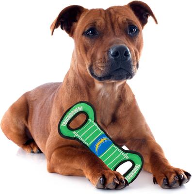 Show full view: Pets First Field Tough Squeaky Dog Chew Toy, Los Angeles Chargers slide 2 of 6