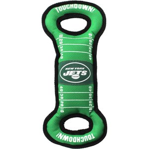 Pets First Field Tough Squeaky Dog Chew Toy, New York Jets