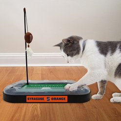 Pets First Football Cat Scratcher Toy with Catnip, Syracuse slide 2 of 5