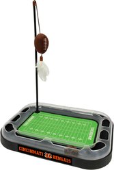 Pets First Football Field Cat Scratcher Toy with Catnip, Cincinnati Bengals