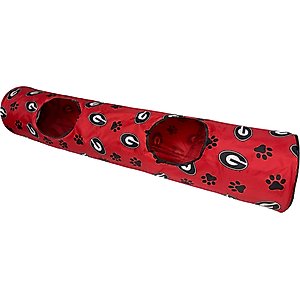 Pets First Georgia Bulldogs Cat Tunnel Toy with Catnip