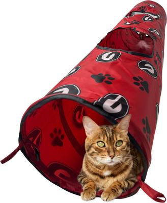 Show full view: Pets First Georgia Bulldogs Cat Tunnel Toy with Catnip slide 10 of 11