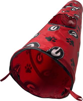 Show full view: Pets First Georgia Bulldogs Cat Tunnel Toy with Catnip slide 3 of 11