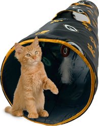 Pets First Green Bay Packers Cat Tunnel Toy with Catnip slide 2 of 9
