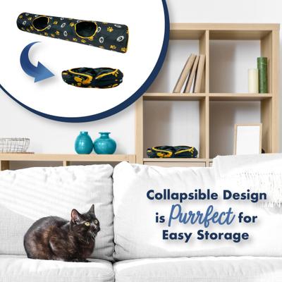 Show full view: Pets First Green Bay Packers Cat Tunnel Toy with Catnip slide 7 of 10