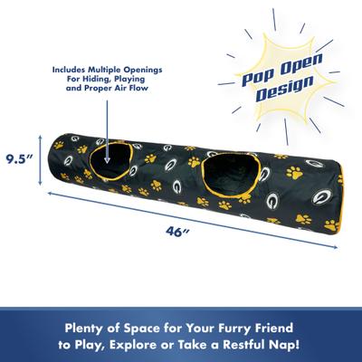 Show full view: Pets First Green Bay Packers Cat Tunnel Toy with Catnip slide 5 of 10