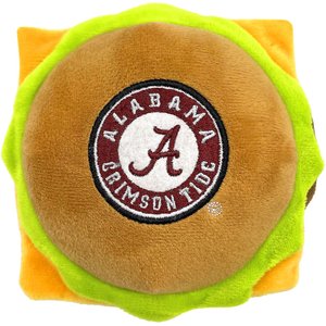 Pets First Hamburger Squeaky Dog Chew Toy, Alabama