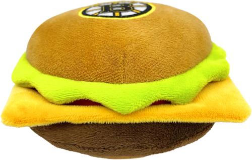 Show full view: Pets First Hamburger Squeaky Dog Chew Toy, Boston Bruins slide 2 of 6