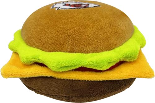 Show full view: Pets First Hamburger Squeaky Dog Chew Toy, Kansas City Chiefs slide 2 of 6