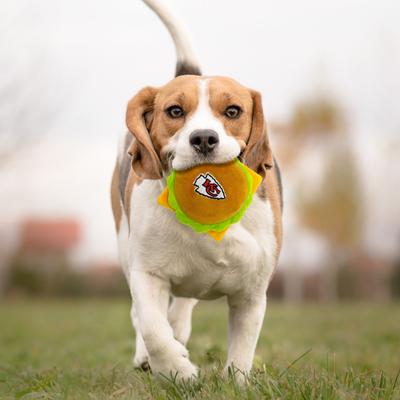 Show full view: Pets First Hamburger Squeaky Dog Chew Toy, Kansas City Chiefs slide 4 of 6