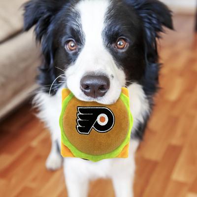 Show full view: Pets First Hamburger Squeaky Dog Chew Toy, Philadelphia Flyers slide 3 of 6