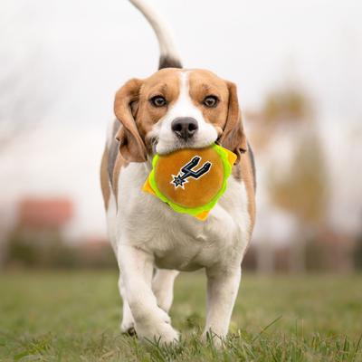 Show full view: Pets First Hamburger Squeaky Dog Chew Toy, San Antonio Spurs slide 4 of 6
