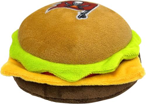 Show full view: Pets First Hamburger Squeaky Dog Chew Toy, Tampa Bay Buccaneers slide 3 of 7