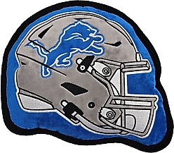 Pets First Helmet Tough Squeaky Dog Chew Toy, Detroit Lions
