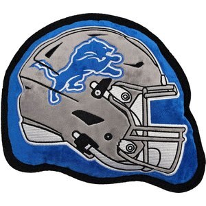 Pets First Helmet Tough Squeaky Dog Chew Toy, Detroit Lions