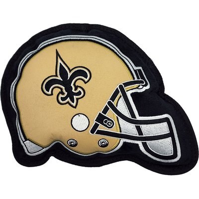 Pets First Pets First Helmet Tough Squeaky Dog Chew Toy, New Orleans Saints