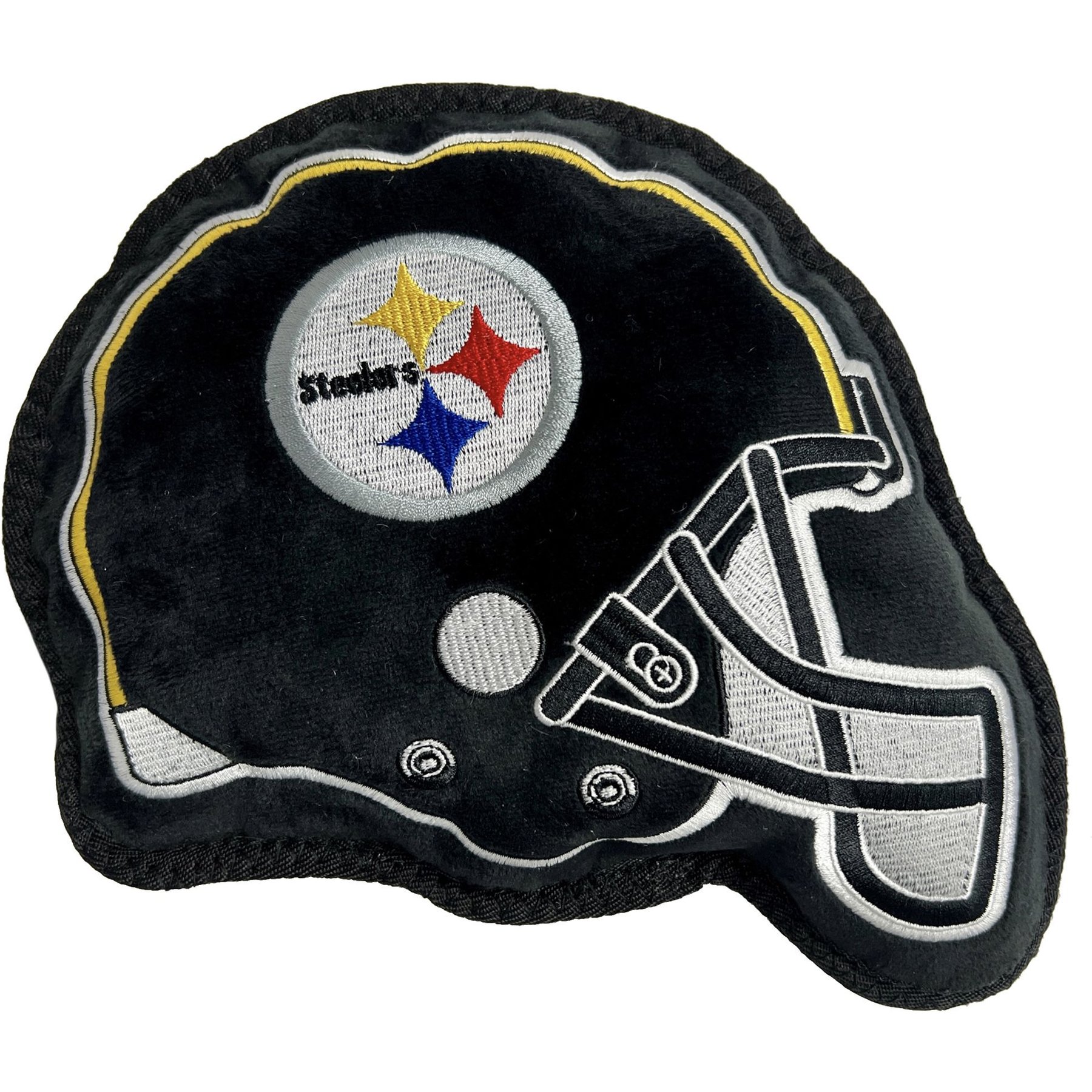 Pets First Helmet Tough Squeaky Dog Chew Toy, Pittsburgh Steelers