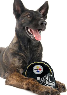 Show full view: Pets First Helmet Tough Squeaky Dog Chew Toy, Pittsburgh Steelers slide 3 of 6