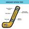 Show in main carousel: Pets First Hockey Stick Tough Squeaky Dog Chew Toy, Nashville Predators slide 4 of 6