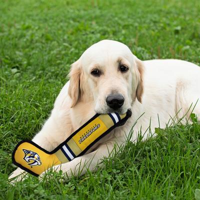 Show full view: Pets First Hockey Stick Tough Squeaky Dog Chew Toy, Nashville Predators slide 3 of 6