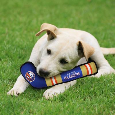 Show full view: Pets First Hockey Stick Tough Squeaky Dog Chew Toy, New York Islanders slide 2 of 6