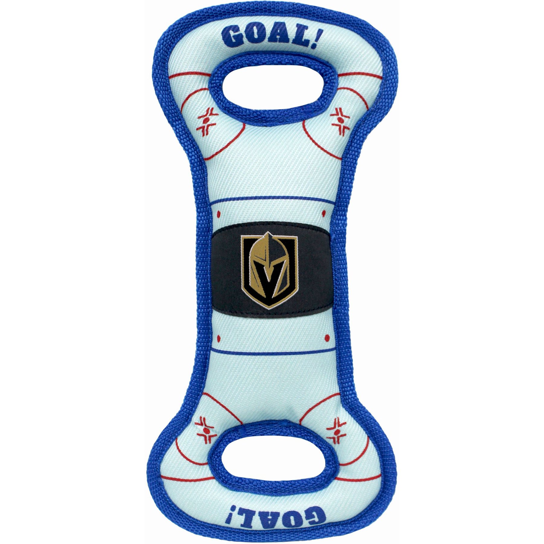 Pets First Hockey Tug Tough Squeaky Dog Chew Toy, Las Vegas Golden Knights