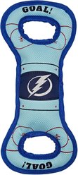 Pets First Hockey Tug Tough Squeaky Dog Chew Toy, Tampa Bay Lightning