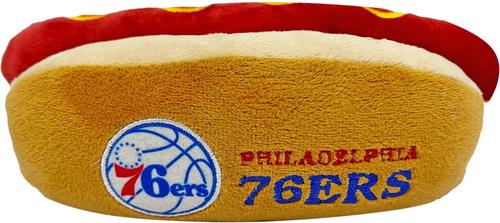Show full view: Pets First Hot Dog Squeaky Dog Chew Toy, 76ers slide 2 of 7