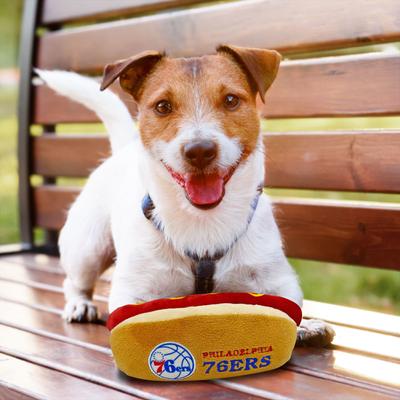 Show full view: Pets First Hot Dog Squeaky Dog Chew Toy, 76ers slide 6 of 7