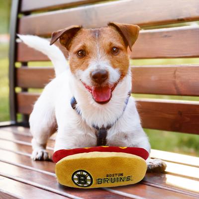 Show full view: Pets First Hot Dog Squeaky Dog Chew Toy, Boston Bruins slide 6 of 7
