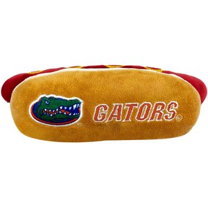 Pets First Hot Dog Squeaky Dog Chew Toy, Florida