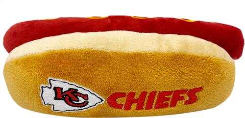 Show full view: Pets First Hot Dog Squeaky Dog Chew Toy, Kansas City Chiefs slide 2 of 7