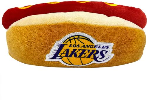 Show full view: Pets First Hot Dog Squeaky Dog Chew Toy, LA Lakers slide 2 of 7