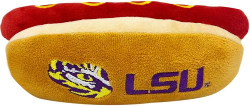 Show full view: Pets First Hot Dog Squeaky Dog Chew Toy, LSU slide 2 of 7