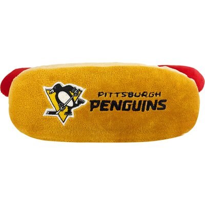 Pets First Pets First Hot Dog Squeaky Dog Chew Toy, Pittsburgh Penguins