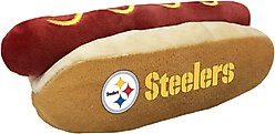 Pets First Hot Dog Squeaky Dog Chew Toy, Pittsburgh Steelers slide 2 of 6