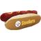 Show in main carousel: Pets First Hot Dog Squeaky Dog Chew Toy, Pittsburgh Steelers slide 2 of 7