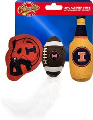 Pets First Illinois Plush Cat Toys with Catnip, 3 count slide 2 of 5