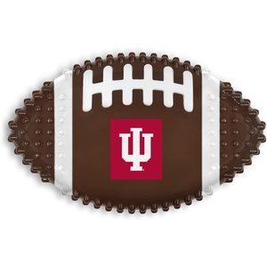 Pets First Indiana Hard Nylon Football Dog Chew Toy, Brown