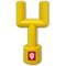 Show in main carousel: Pets First Indiana Hard Nylon Goal Post Dog Chew Toy, Yellow slide 1 of 6