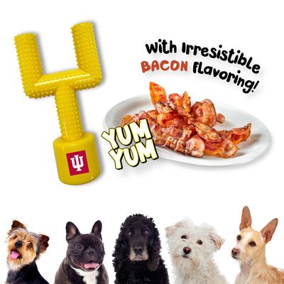 Show full view: Pets First Indiana Hard Nylon Goal Post Dog Chew Toy, Yellow slide 6 of 6