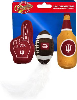 Show full view: Pets First Indiana Plush Cat Toys with Catnip, 3 count slide 5 of 5