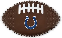 Pets First Indianapolis Colts Hard Nylon Football Dog Chew Toy, Brown