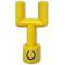 Show in main carousel: Pets First Indianapolis Colts Hard Nylon Goal Post Dog Chew Toy, Yellow slide 1 of 5
