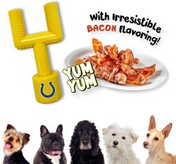 Pets First Indianapolis Colts Hard Nylon Goal Post Dog Chew Toy, Yellow slide 2 of 5