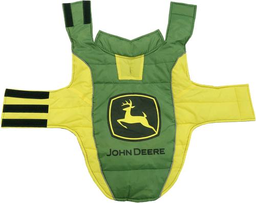 Show full view: Pets First Jod John Deere Dog & Cat Puffer Vest, Large slide 3 of 6