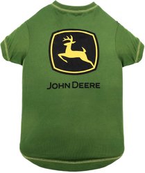 Pets First Jod John Deere Dog & Cat Tee Shirt, Small