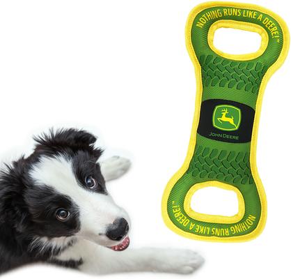 Show full view: Pets First John Deere Nylon Tug Tough Squeaky Dog Chew Toy slide 4 of 5