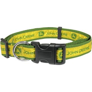Pets First John Deere Satin Dog Collar, Large